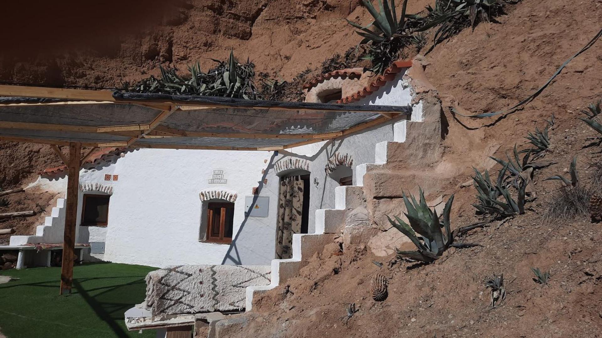 Creatively Designed Cavehouse With Jacuzzi Villa Gorafe Exterior photo